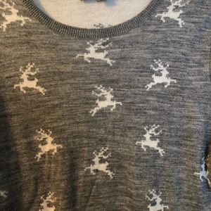Holiday reindeer sweater